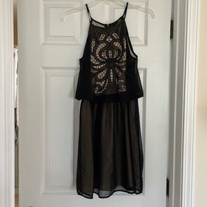 Black High Neck Dress